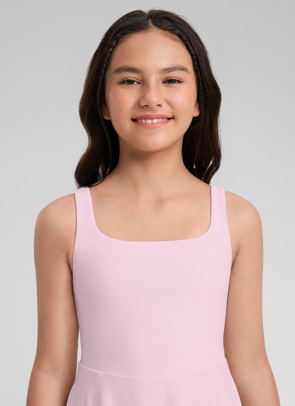 Girls Cloudweight Double Lined Pocket Midi Dress