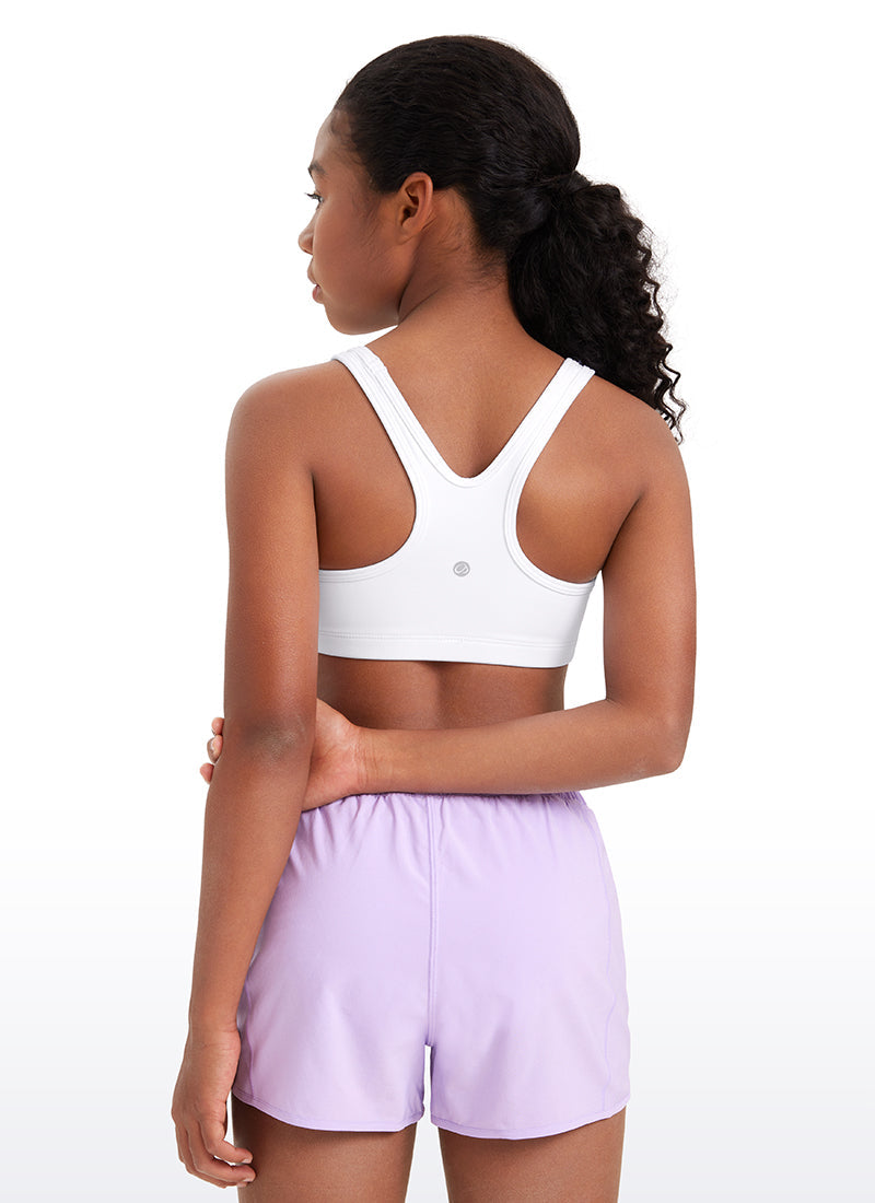 Butterluxe Girls Scoop Neck Racerback Sports Bra