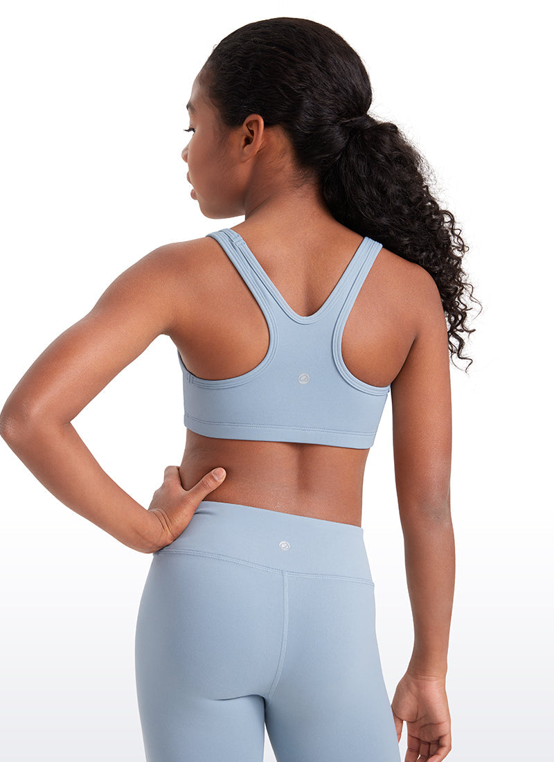 Butterluxe Girls Scoop Neck Racerback Sports Bra