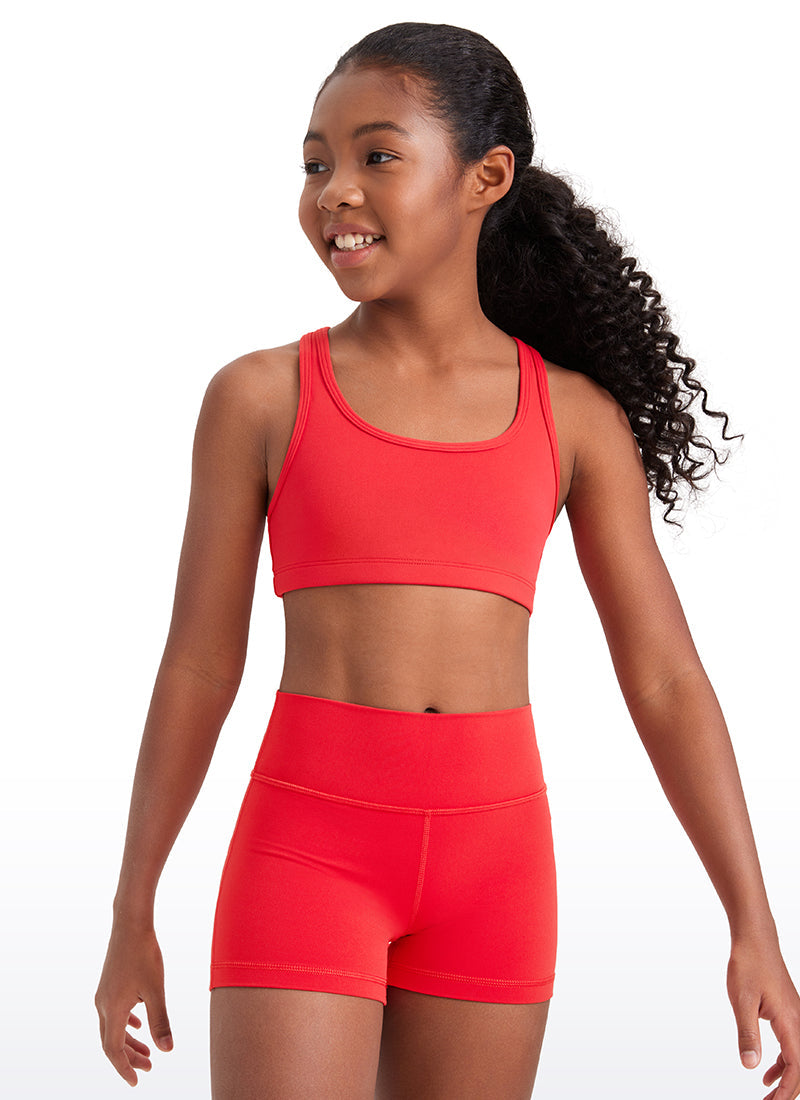 Butterluxe Girls Scoop Neck Racerback Sports Bra