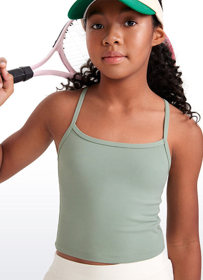 Butterluxe Girls Double Lined Y Back Tank Tops