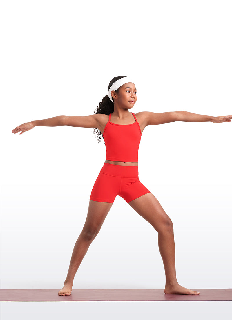 Butterluxe Girls Double Lined Y Back Tank Tops