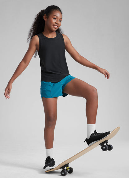 Girl Cloudweight Hip Length Sleeveless Tank