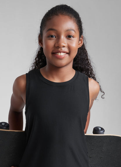 Girl Cloudweight Hip Length Sleeveless Tank