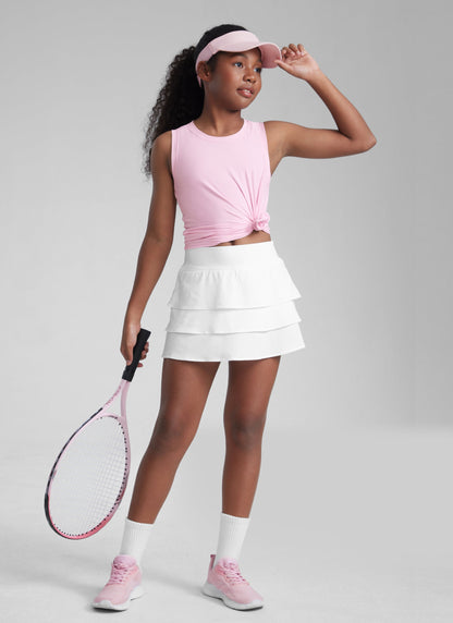 Girl Cloudweight Hip Length Sleeveless Tank