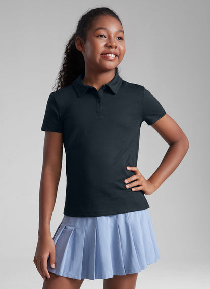 Girls Cloud Jersey Polo Shirts