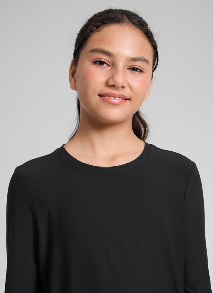 Girls Cloudweight Side Slit Long Sleeve