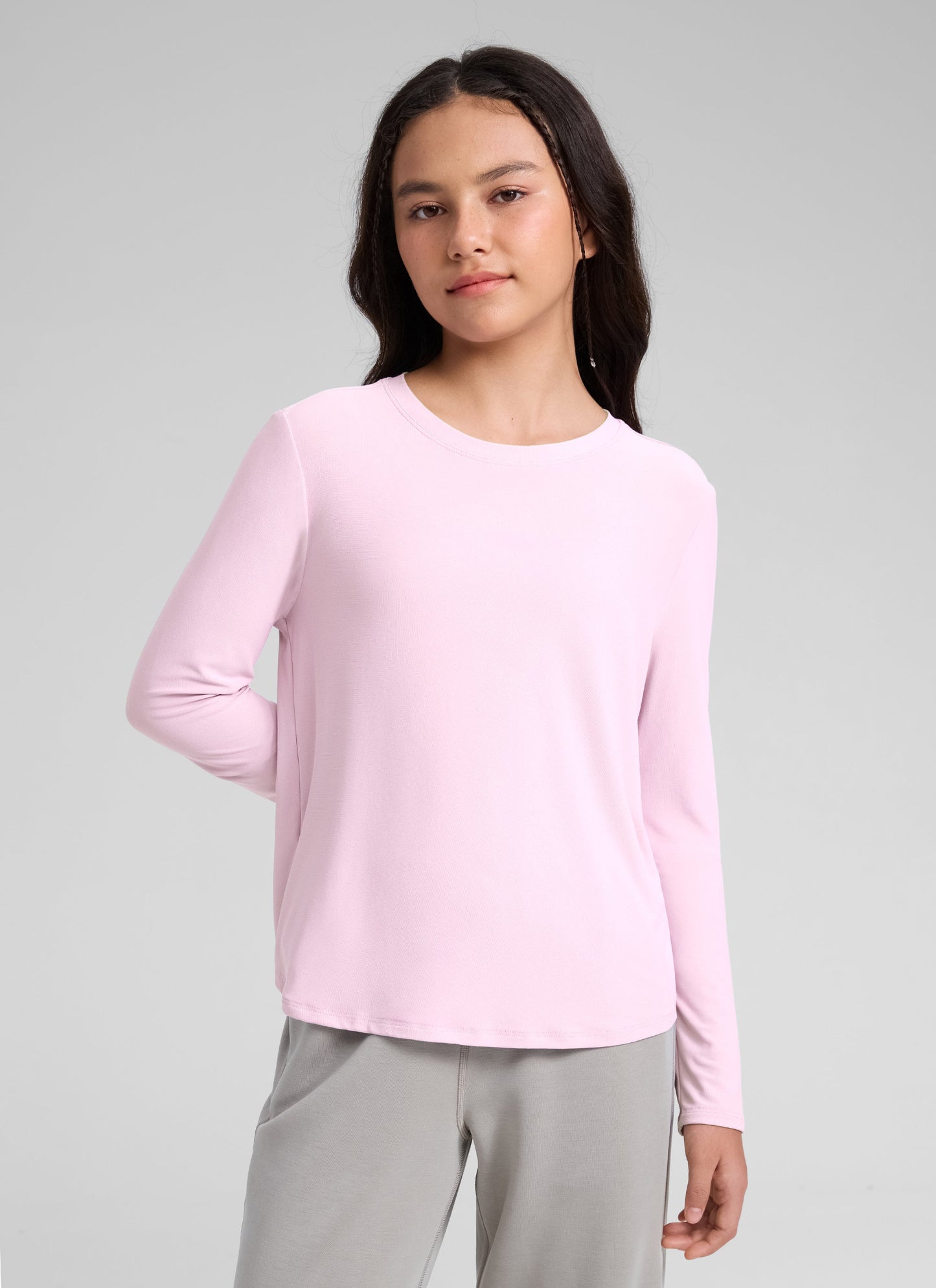 Girls Cloudweight Side Slit Long Sleeve
