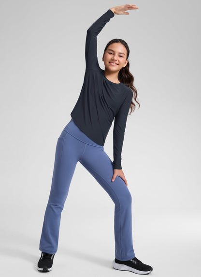 Girls Cloudweight Side Slit Long Sleeve