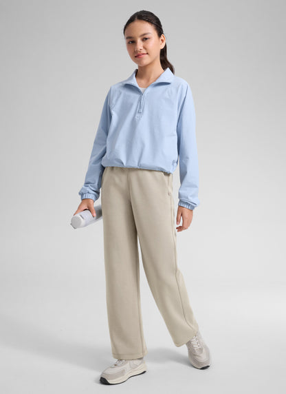 SoftAura Girls High Rise Wide Leg Sweatpant