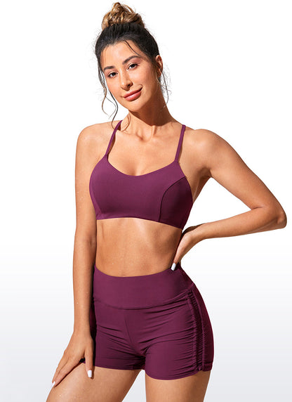 Sunshine Lace Up Strappy Bikini Top