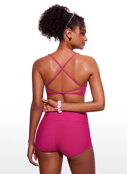 Sunshine Criss Cross Back V Neck Bikini Top