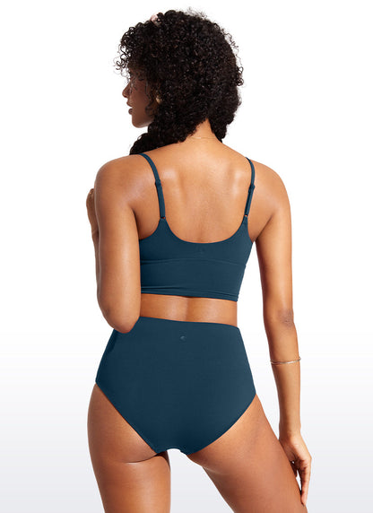 Sunshine Deep V Neck Strappy Bikini Top