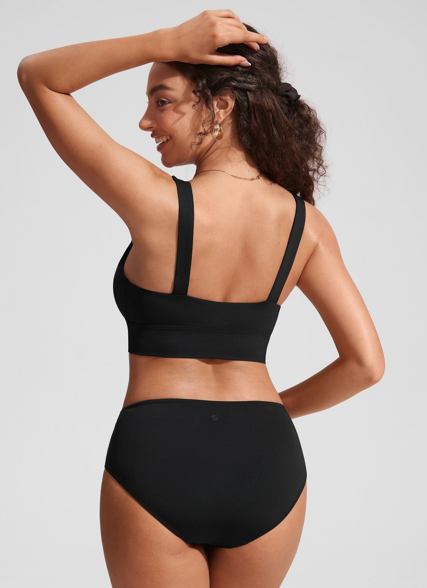 Supportive Modest Wide Straps Bikini Top