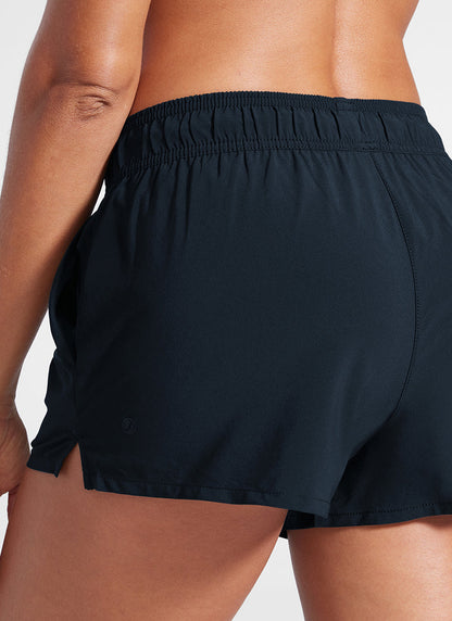 Mid Rise Side Splits Liner Pocket Short 3"