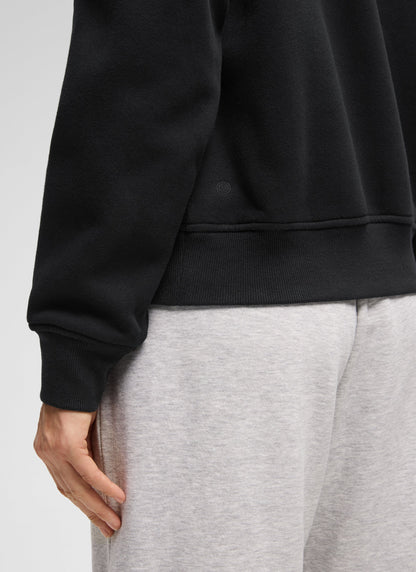 Fleece Lined Half Zip Funnel neck Sweatshirt