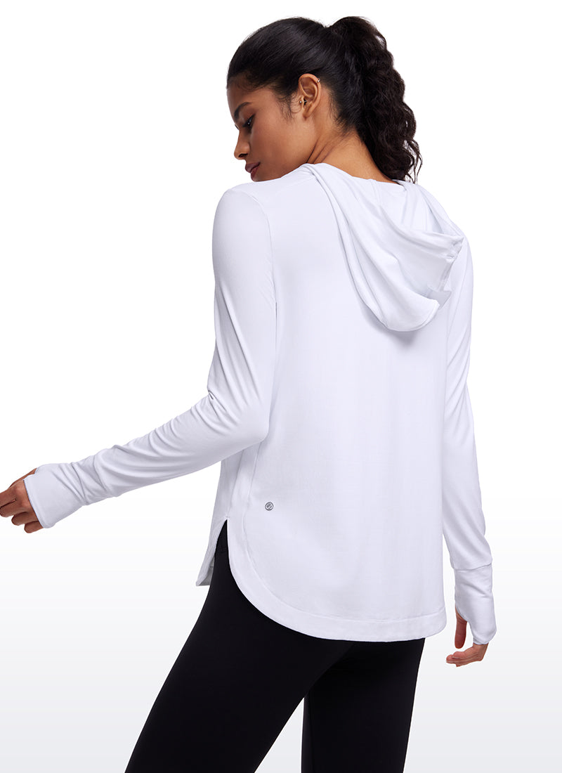 Brushed Feeling Thumbhole Hoodie