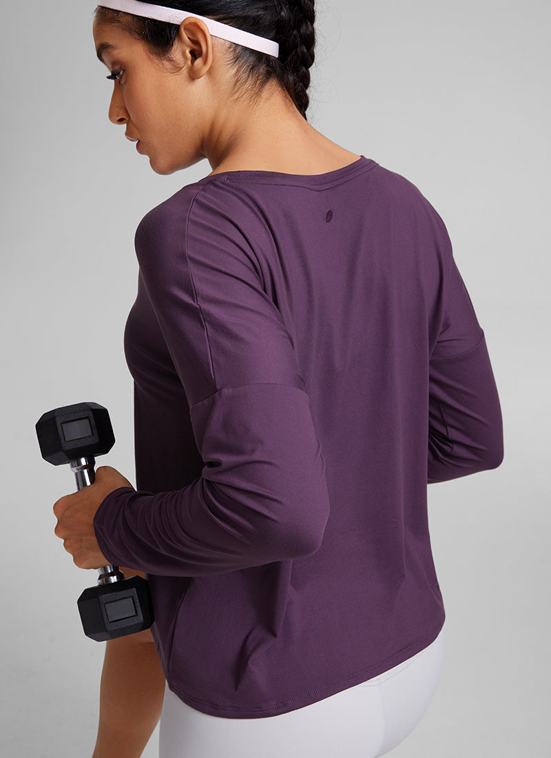 UPF 50+ Lightweight Heather Cropped Long Sleeves