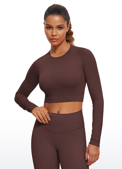 Seamless Slim Fit Cropped Long Sleeve