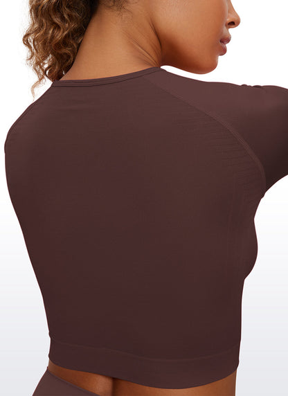 Seamless Slim Fit Cropped Long Sleeve