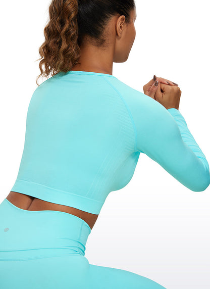 Seamless Slim Fit Cropped Long Sleeve