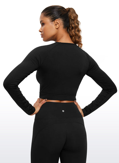 Seamless Slim Fit Cropped Long Sleeve