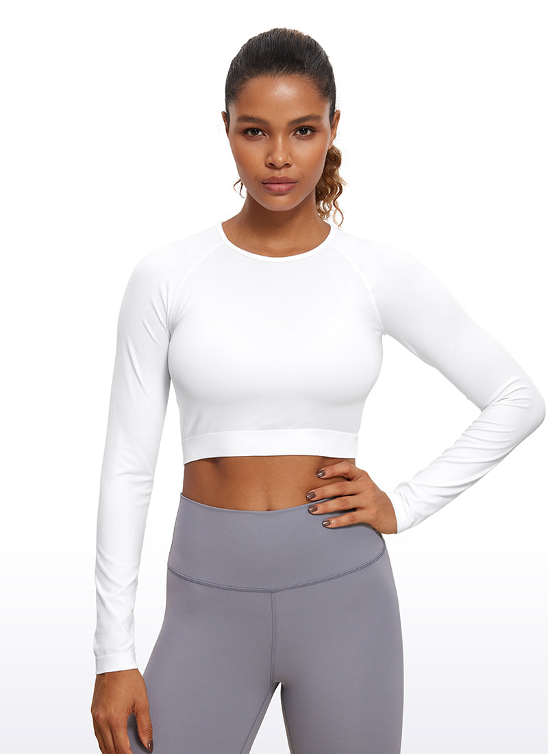 Seamless Slim Fit Cropped Long Sleeve