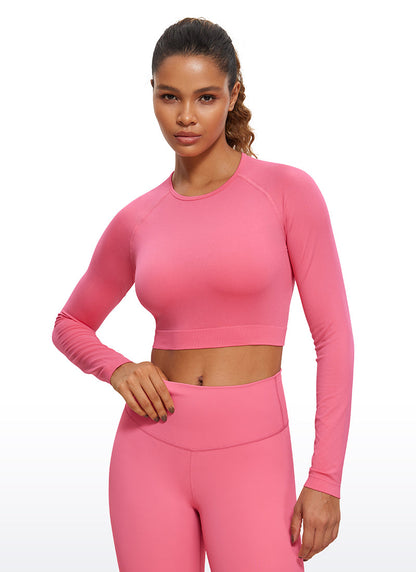 Seamless Slim Fit Cropped Long Sleeve