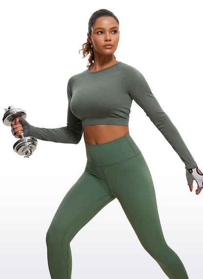 Seamless Slim Fit Cropped Long Sleeve