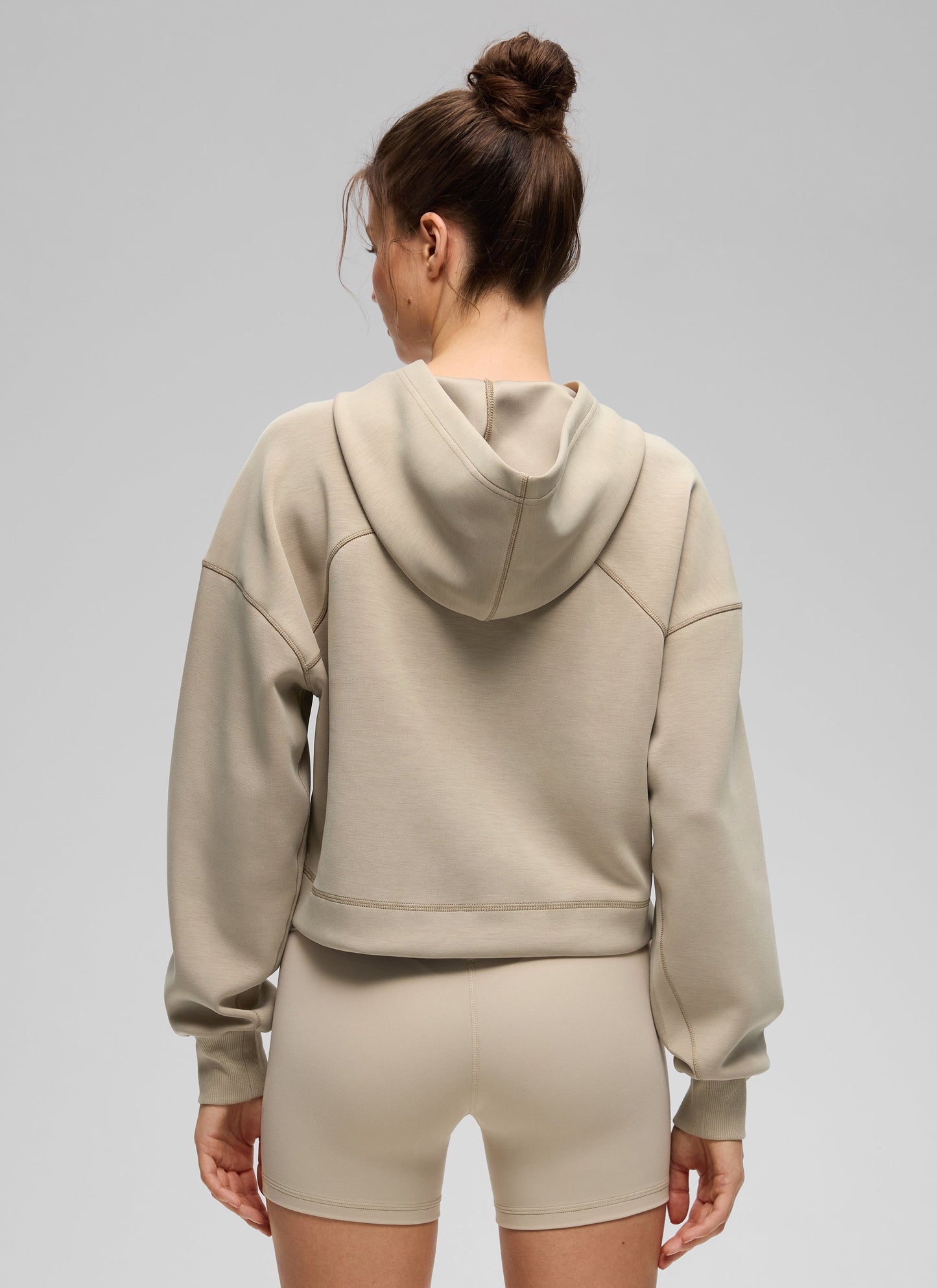 SoftAura Cropped Pullover Hoodie