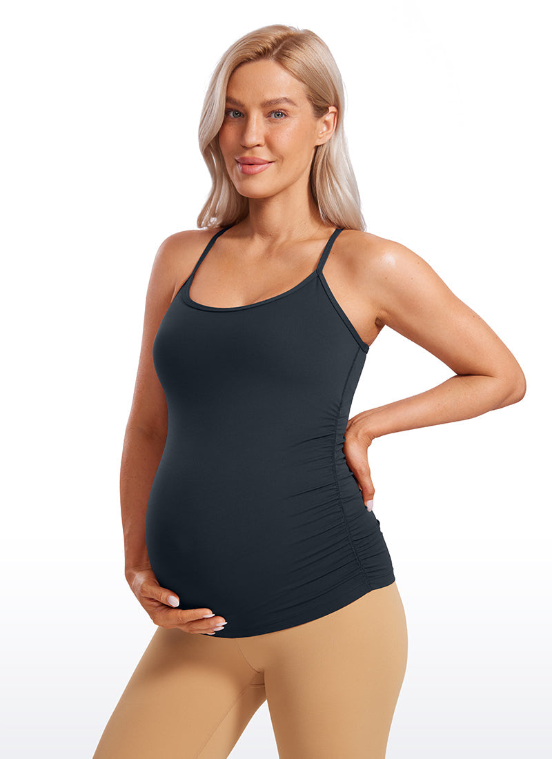 Butterluxe Ruche Sides Y Back Maternity Tank