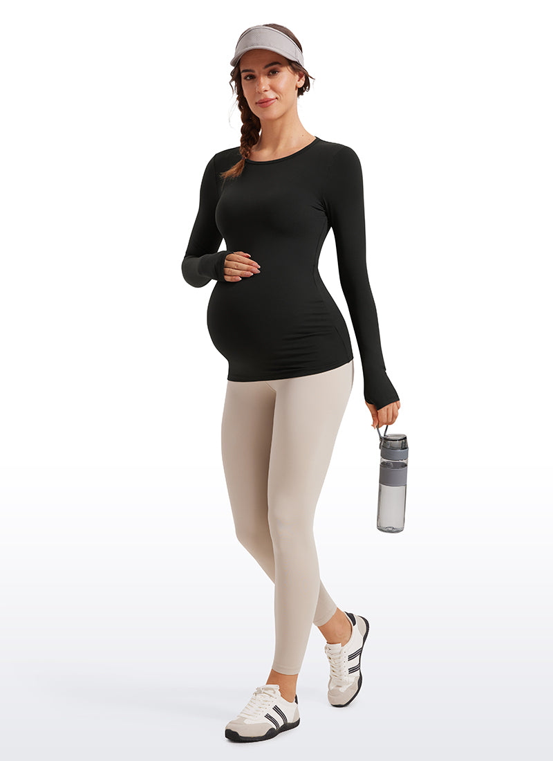 Butterluxe Maternity Crewneck Long Sleeve