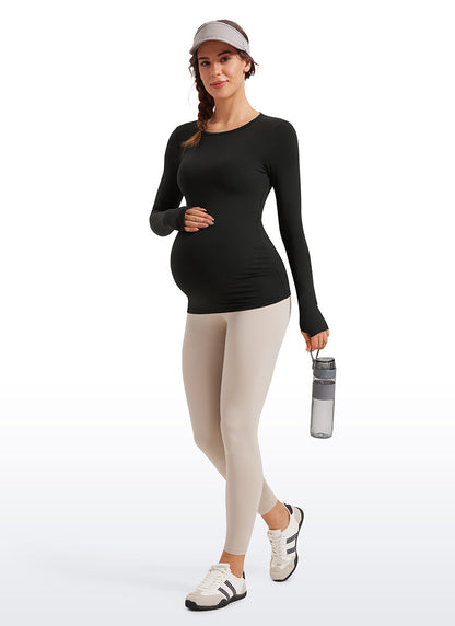 Butterluxe Maternity Crewneck Long Sleeve