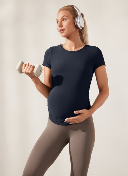 Cloudweight Maternity Ruched Short Sleeve