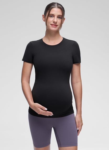 Softembrace Maternity Crew Neck Short Sleeve