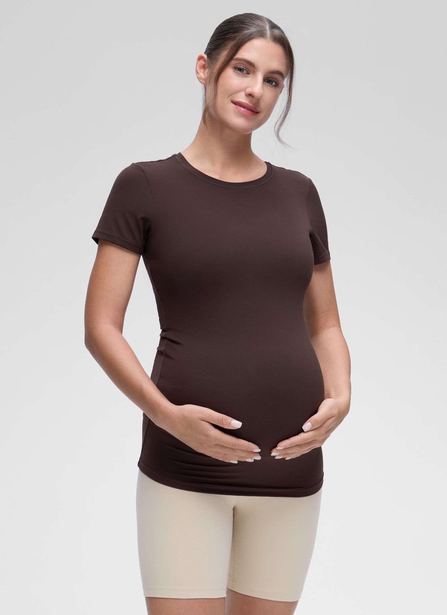 Softembrace Maternity Crew Neck Short Sleeve