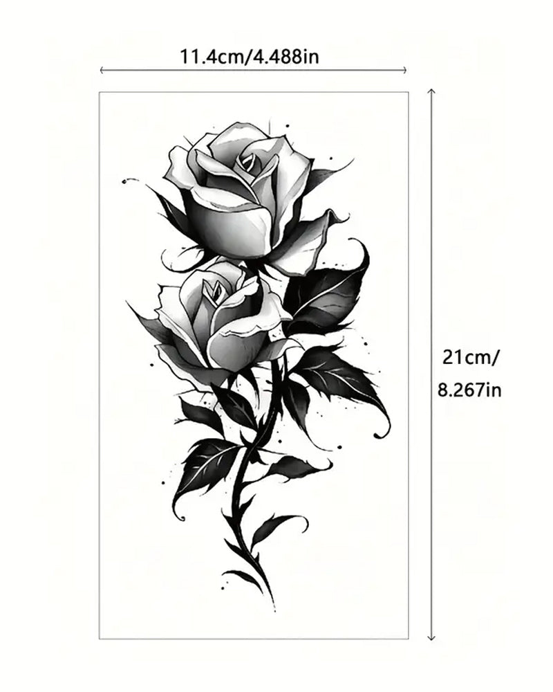 Simulation Flower Arm Tattoo Stickers