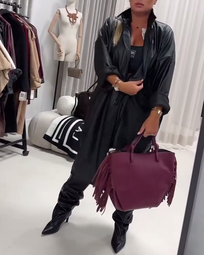 Street Fashion Lapel Coat