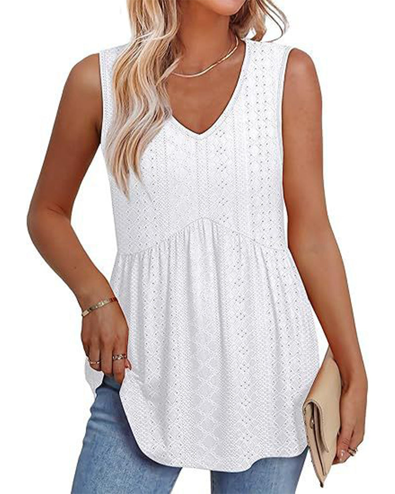 Stylish And Elegant Sleeveless Tank Top