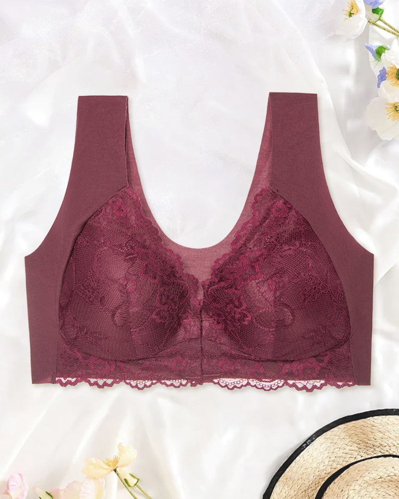 Seamless Push-Up Lace Bra