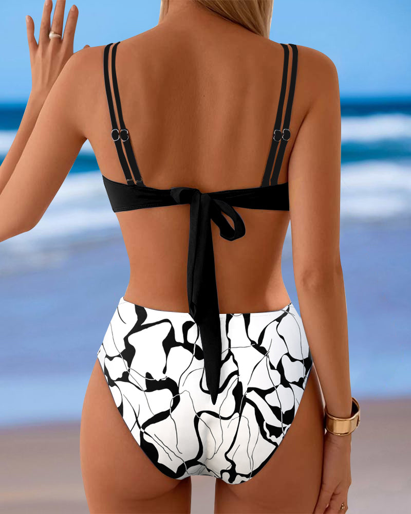 Printed Sexy Two-Piece Bikini