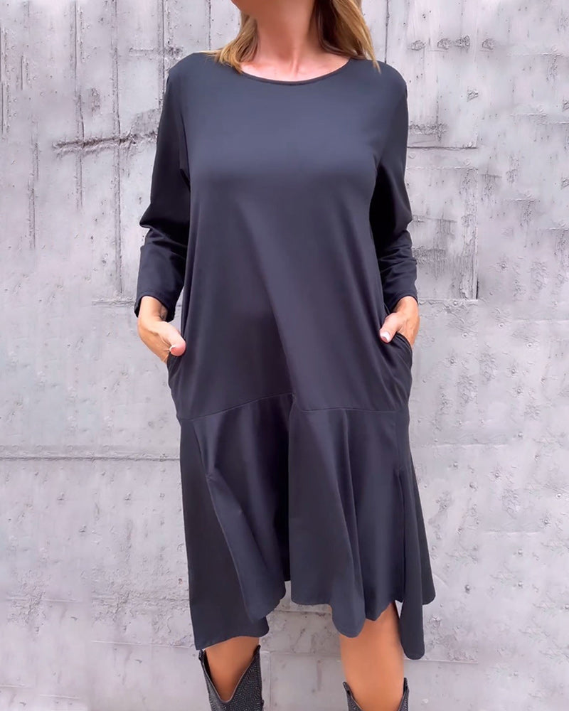loose dress with pocket