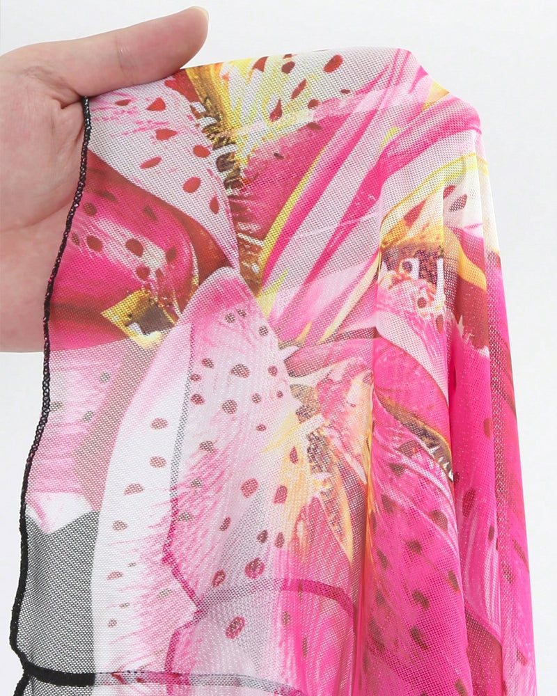 Sexy Printed Three-Piece Swimsuit