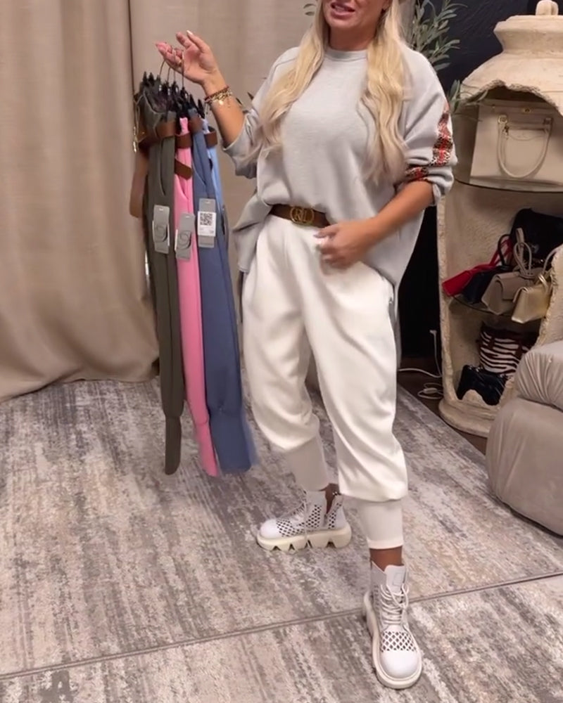 Solid Color Simple Pants