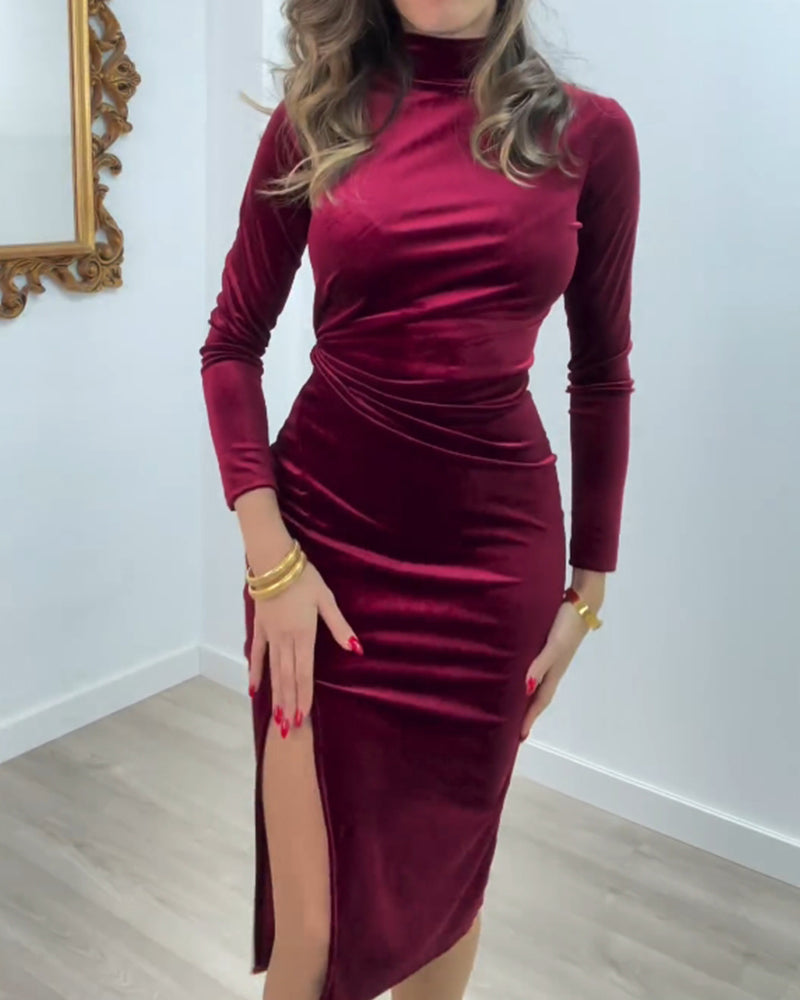 Abstract pattern print casual dress